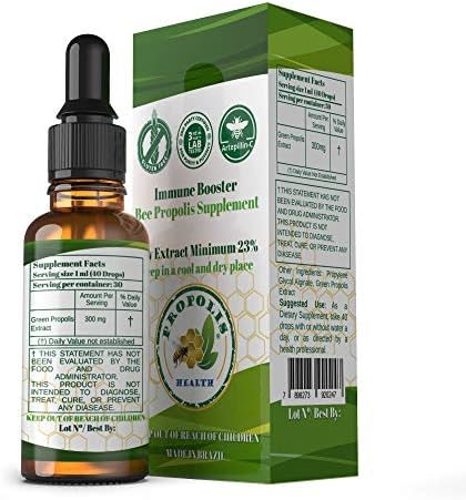 Propolis Health natural immune support liquid extract bottle layout