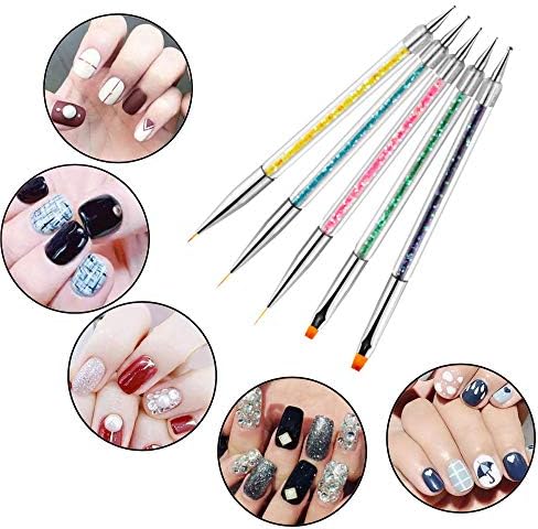 Packaging view of the iFwevs professional salon quality five piece nail design kit.