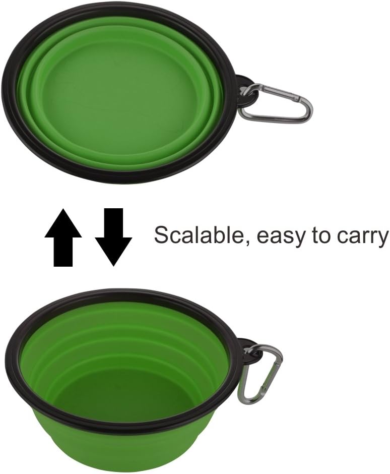 Guardians travel food bowls for large dogs attached to outdoor backpack