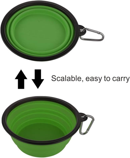 Guardians travel food bowls for large dogs attached to outdoor backpack