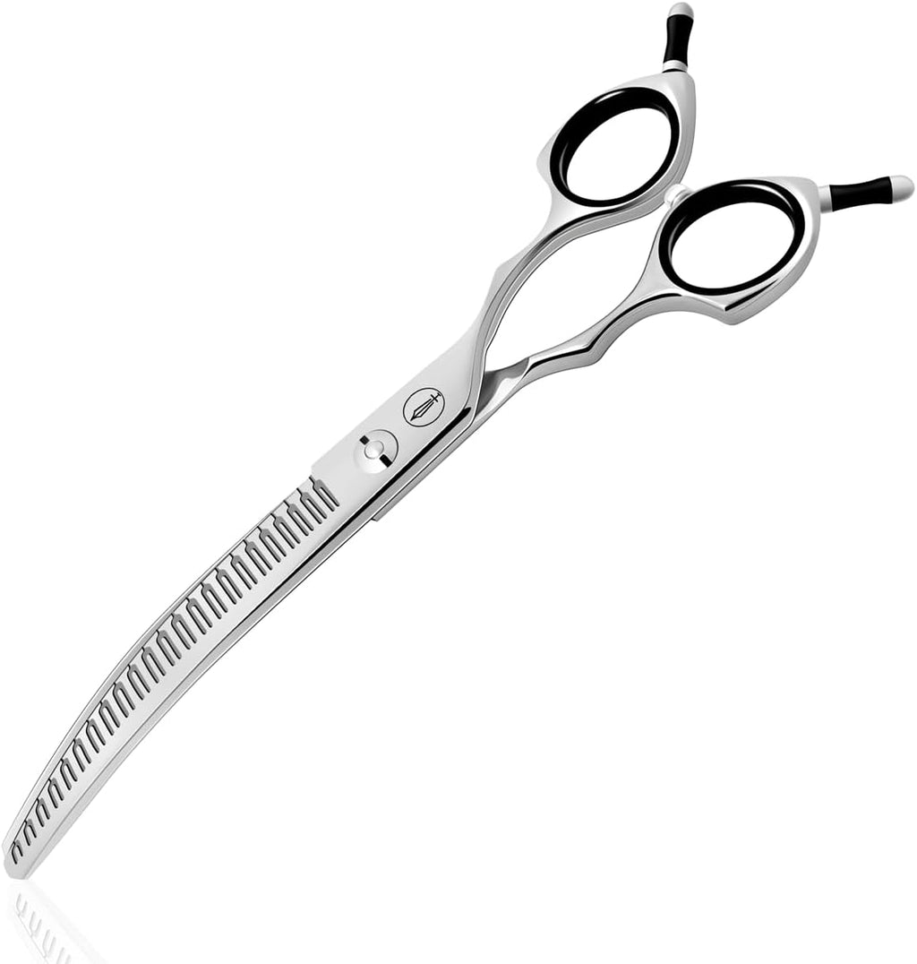 HASHIMOTO Dog Grooming Scissors, Curved Scissors for Dog Grooming, 6.5 inch, 30 Degree of Curved Blade,Light Weight, Pet Shears for Trimming Face and Paws. - Image 14