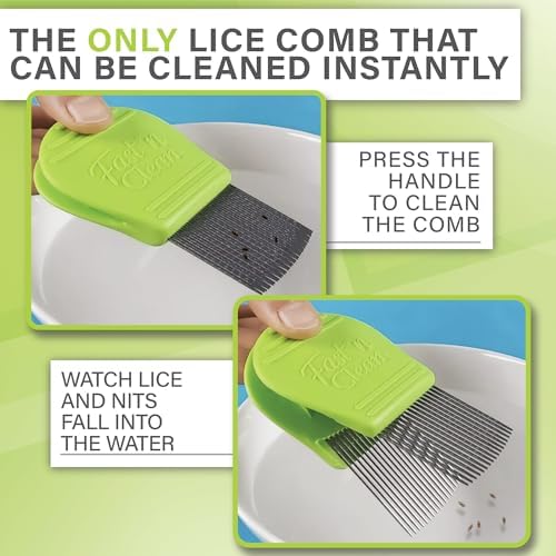 Double sided fine tooth headlice removal tool in multiple colors
