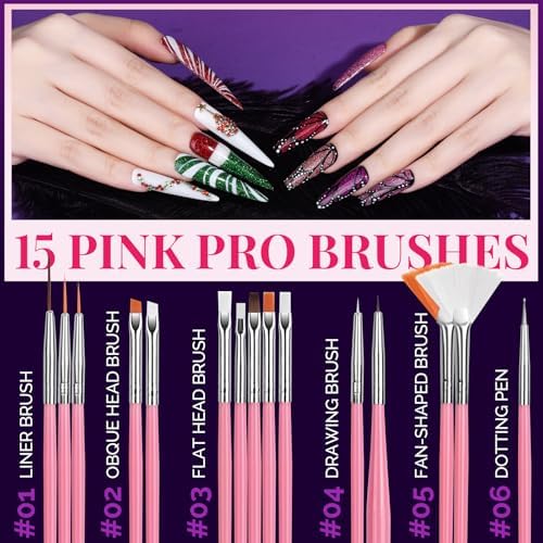 Professional nail art kit accessories collection