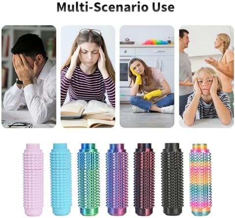 Durable plastic construction and strategic pressure points of the USA imported anxiety tool.
