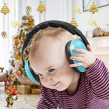 Gukoy infant headphones being worn by a toddler