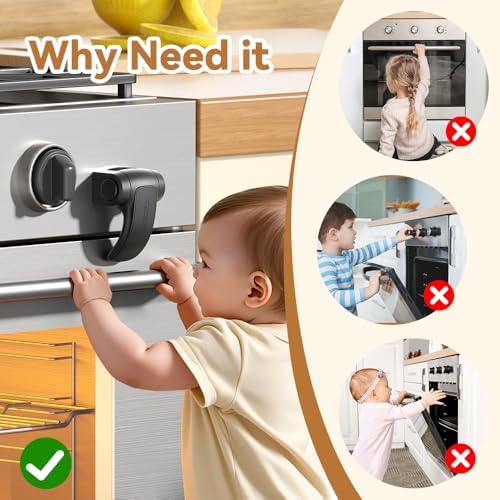 Eudemon oven lock packaging box showing child safety features