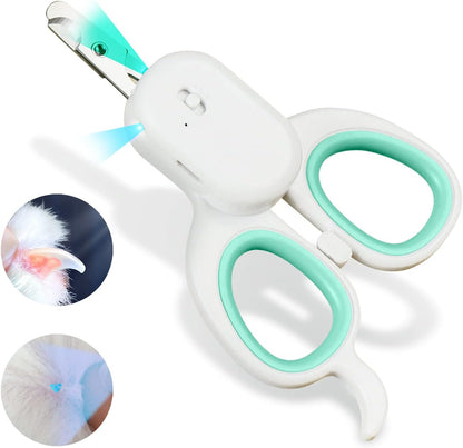 Pakeway pet nail clipper with LED and UV light front view