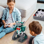 IQKidz robot stunt tank model built from kit