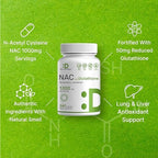 DEAL SUPPLEMENT NAC Supplement (N-Acetyl Cysteine) 1,000mg Per Serving with Reduced Glutathione, 240 Capsules – Antioxidant Support for Immune Health, Lung, & Liver Function - Image 4