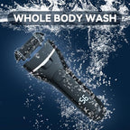 Rechargeable waterproof foot file with three interchangeable roller heads