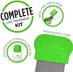 Professional metal nit comb for removing lice and eggs from hair