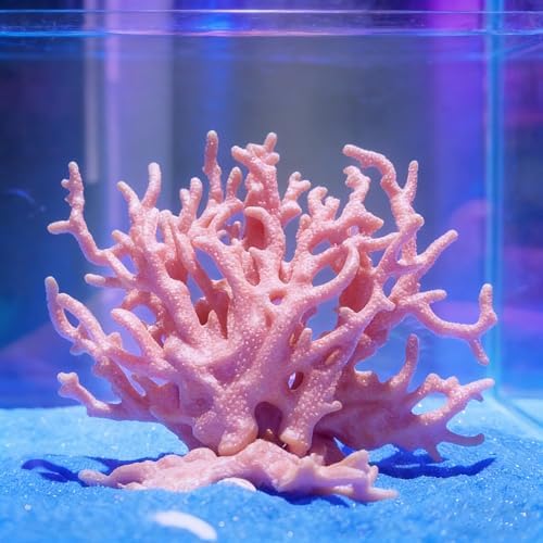 Aiqriwv pink fake coral centerpiece showing base structure for substrate placement.