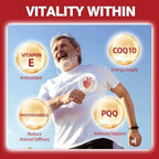 Drfoster CoQ10 Ubiquinol ingredients and benefits infographic