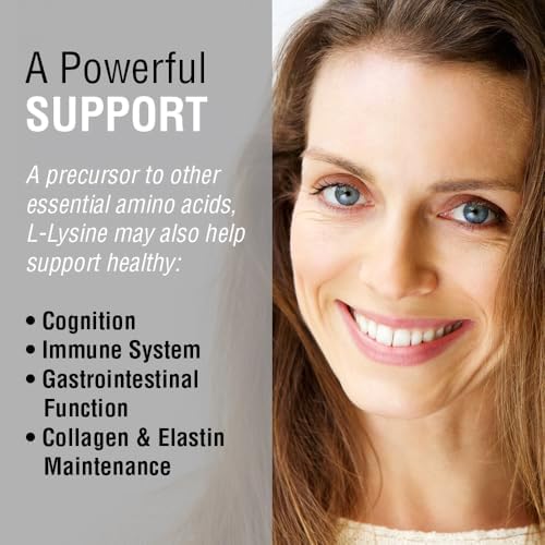 Solaray L-Lysine 500mg bottle packaging details