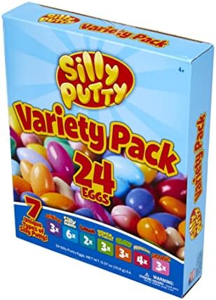 Silly Scents and Super Bounce putty variants being stretched for tactile play