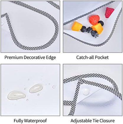 Machine washable feeding bibs for toddlers