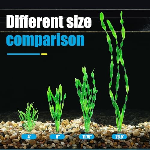 AQUANEAT non toxic plastic fish tank decorations with fish swimming nearby