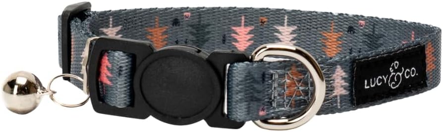 Designer print pet collar size small laid flat showing the full adjustment range
