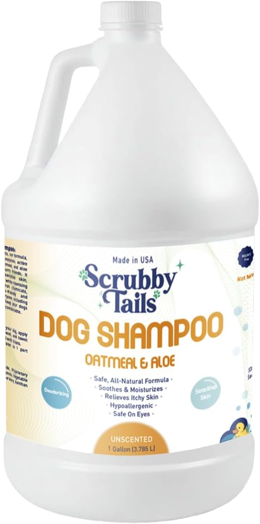 Organic Dog Shampoo - Puppy Oatmeal Shampoo for Itchy Skin Relief - Hypoallergenic for Sensitive Skin, for Dogs of All Ages, Deodorizes, Tearless, Made in USA, 16oz (Vanilla Ice Cream) - Image 14