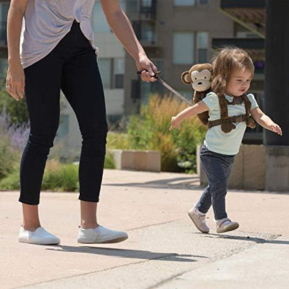 Goldbug toddler safety harness showing adjustable chest buckles