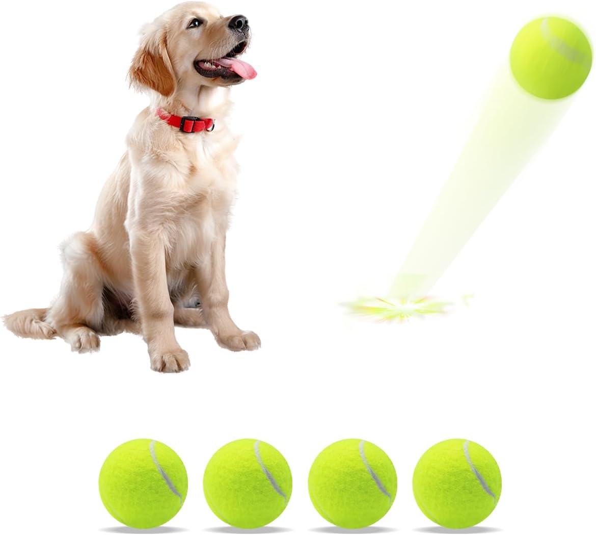 Magicorange Dog Balls, Tennis Balls for Dogs,Colorful Easy Catching Pet Playing Ball (Multicolor, 4 Pack) - Image 14