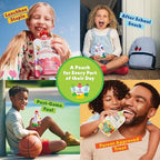 Child holding Once Upon A Farm organic avocado fruit blend