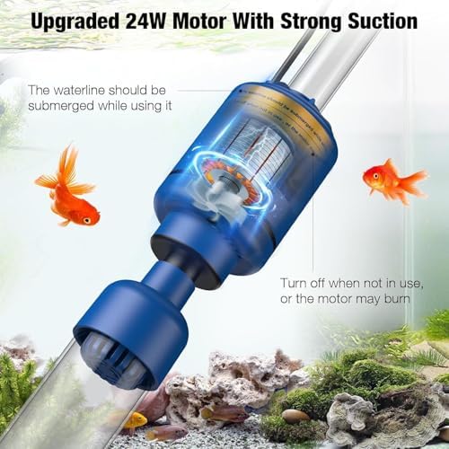 Electric fish tank vacuum 6-in-1 attachment set