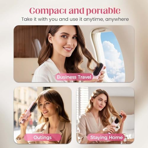 MAG+ hair straightener brush package contents and travel accessories