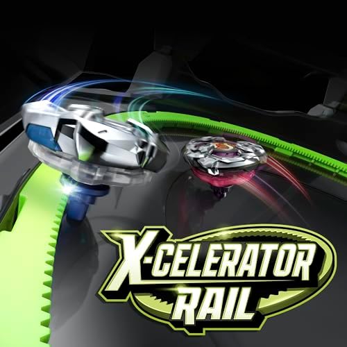 Top down view of X-Celerator rail inside the Beystadium