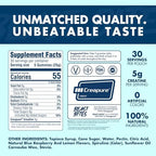 Beast Bites creatine gummies container with open serving