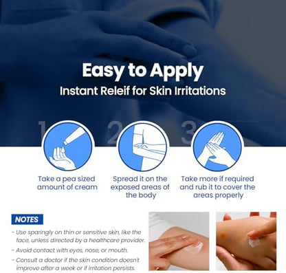 AVEDANA hydrocortisone with aloe vera cream texture being applied to skin.