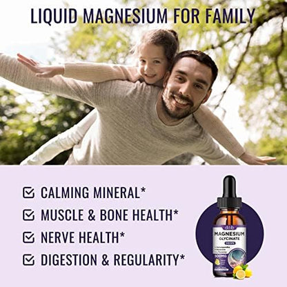 Dilib liquid magnesium drops with ashwagandha and lemon flavor packaging