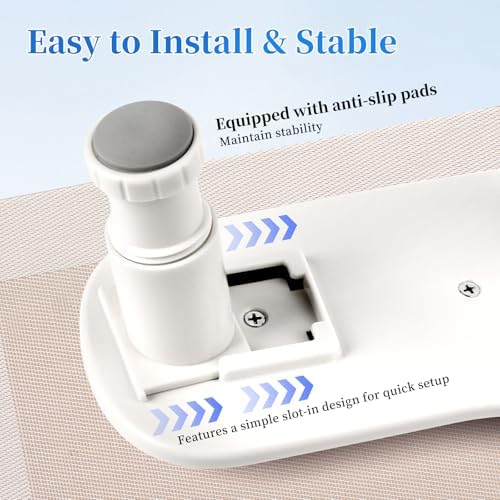 Top down view of manicure hand rest with anti-slip base features