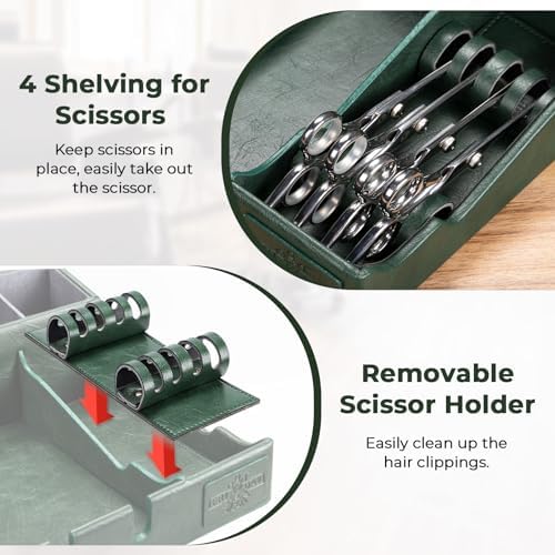 Noverlife detachable barber clipper organizer showing the anti-slip base texture and spacious premium compartments.