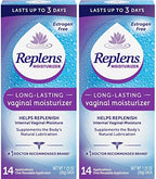 Replens estrogen free vaginal moisturizing gel with reusable applicator kit