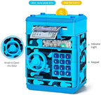 Vcertcpl electronic money saving box with open vault door displaying spacious interior storage compartment