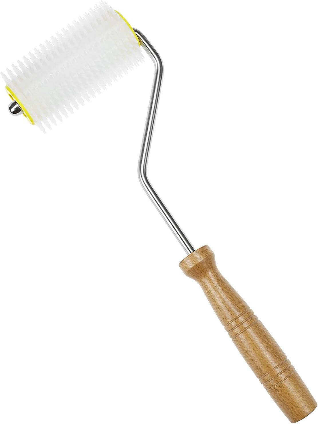 QWORK honey extractor uncapping needle roller front view professional beekeeping tool