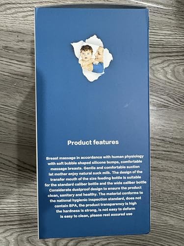 Close up of the heat resistant liquid silicone massage flange on the Kingsun Baby breast pump.