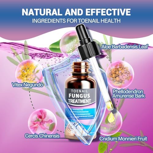 HULEIWA Extra Strength Foot Fungus solution with dropper applicator