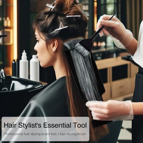 Professional black nylon hair dye brush included in Mozeat Lens kit