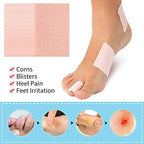 Pink adhesive moleskin tape patches for hiking and friction relief.