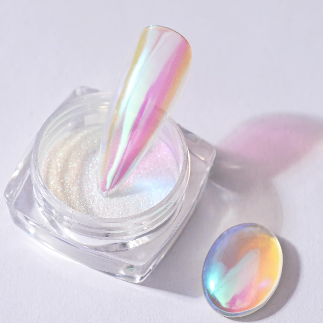 Pretty Diva Mermaid Unicorn Chrome Nail Powder front view packaging