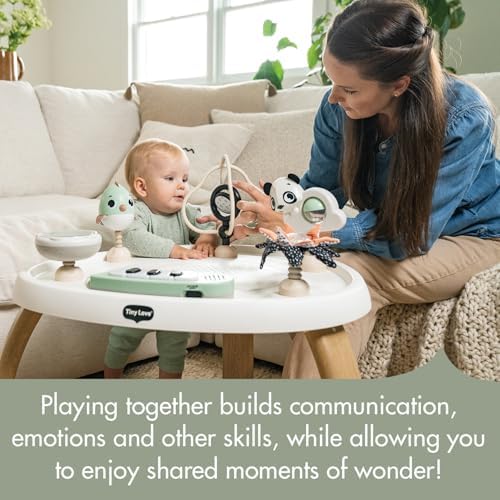 Tiny Love activity center developmental toys close up