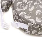 Close up of My Brest Friend nursing pillow fabric and ergonomic cushion design.