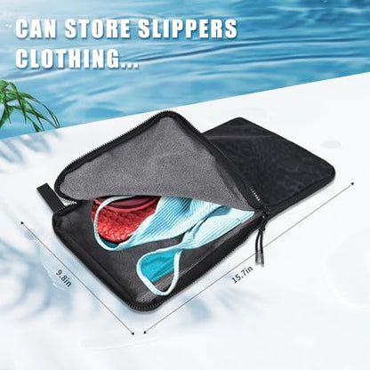 Side view of Ultac leakproof bag with zipper detail