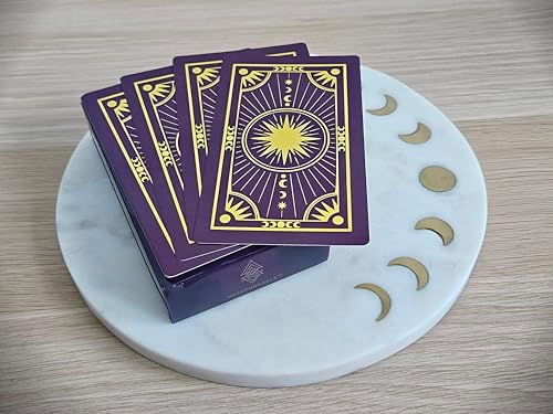 Back side view of Metaphoracle blank DIY tarot cards