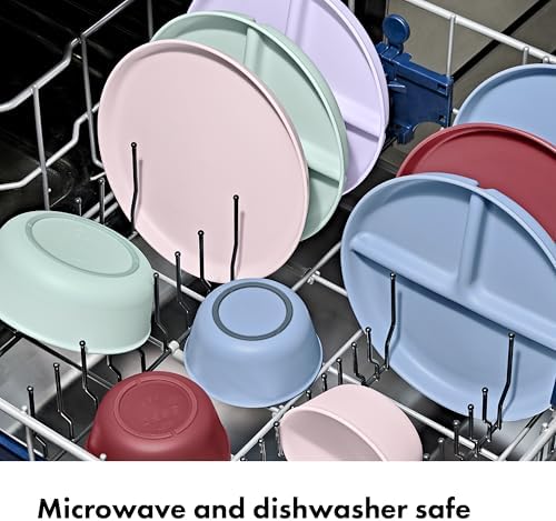 OXO Tot divided plates non-slip base detail