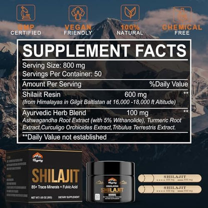 Natural source shilajit resin for men and women to boost immune system naturally and safely.