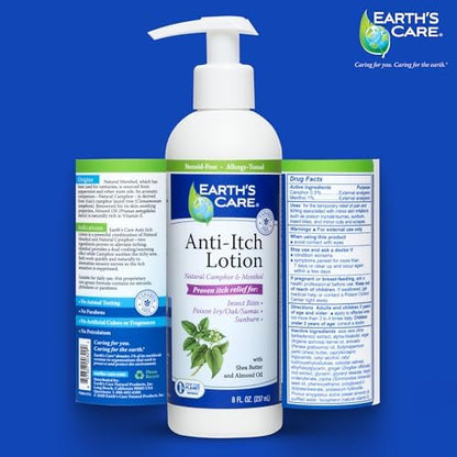 Earth's Care 8 fluid ounce anti itch treatment for irritated skin