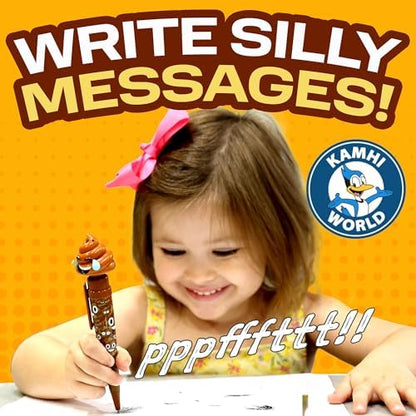 Authentic imported Kamhi World poop pen packaging for kids and teens
